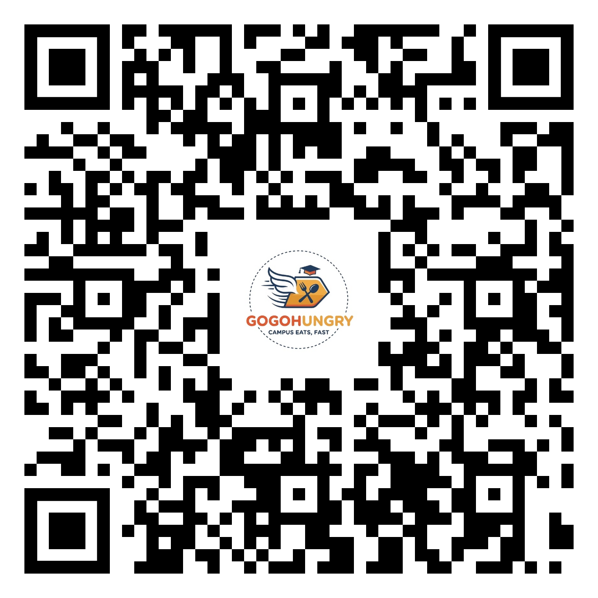 QR code to download GoGoHungry on Google Play